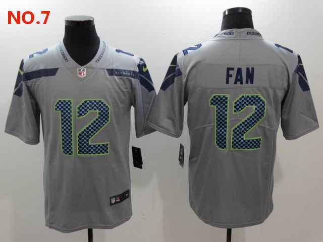 Men's Seattle Seahawks 12th Fan Jersey NO.7;